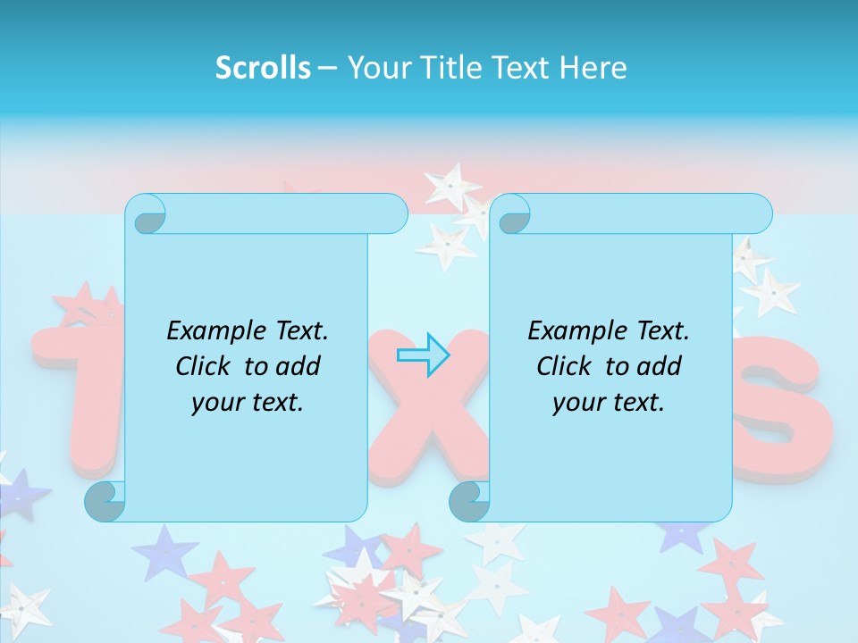 Alphabet Many Shape PowerPoint Template