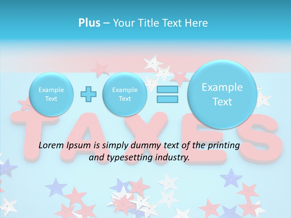 Alphabet Many Shape PowerPoint Template