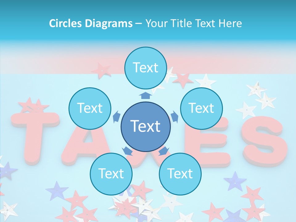 Alphabet Many Shape PowerPoint Template