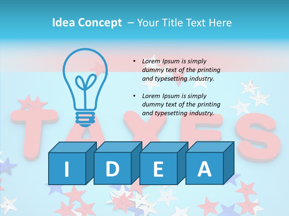 Alphabet Many Shape PowerPoint Template