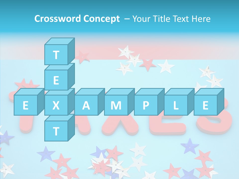 Alphabet Many Shape PowerPoint Template