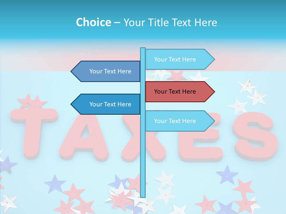 Alphabet Many Shape PowerPoint Template