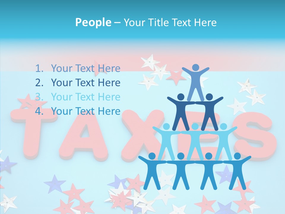 Alphabet Many Shape PowerPoint Template