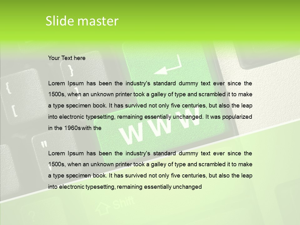 Connect Button Connection PowerPoint Template