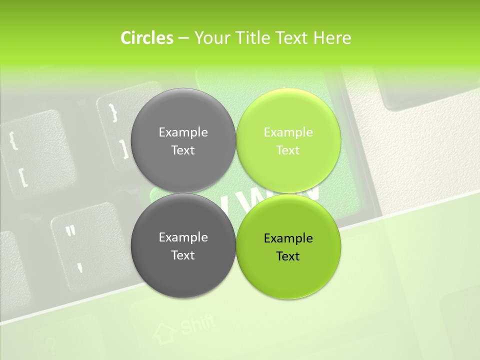 Connect Button Connection PowerPoint Template