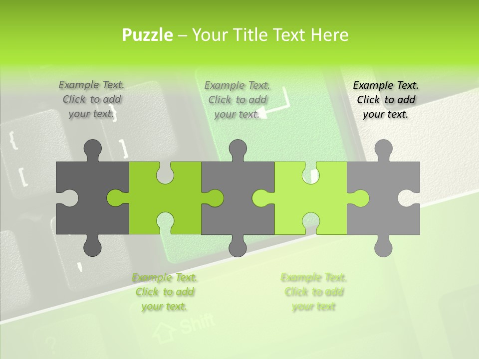 Connect Button Connection PowerPoint Template