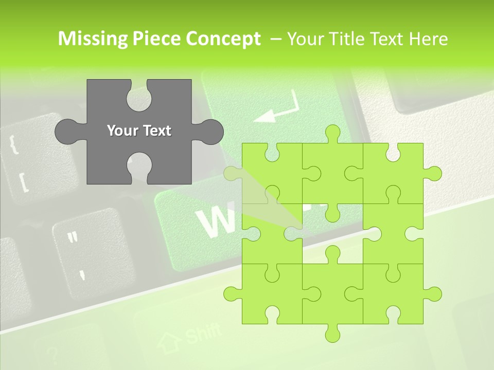 Connect Button Connection PowerPoint Template