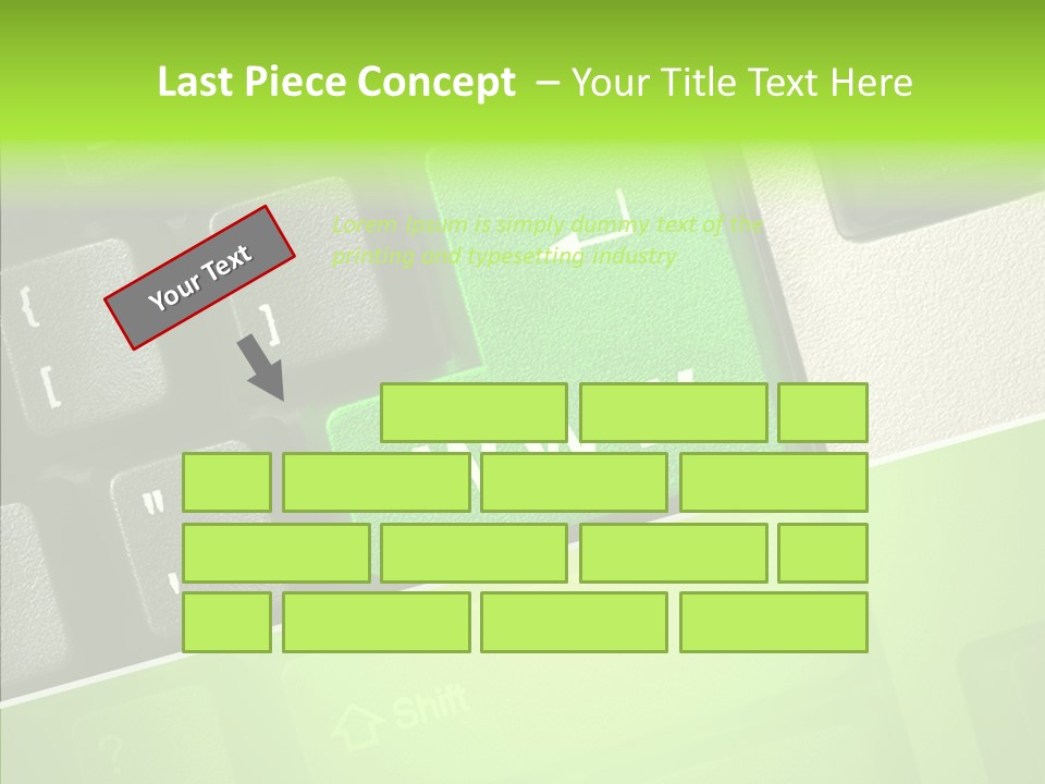 Connect Button Connection PowerPoint Template