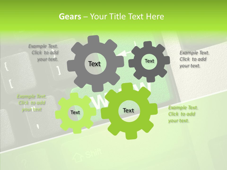 Connect Button Connection PowerPoint Template