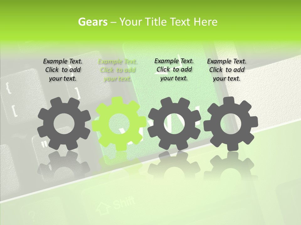 Connect Button Connection PowerPoint Template