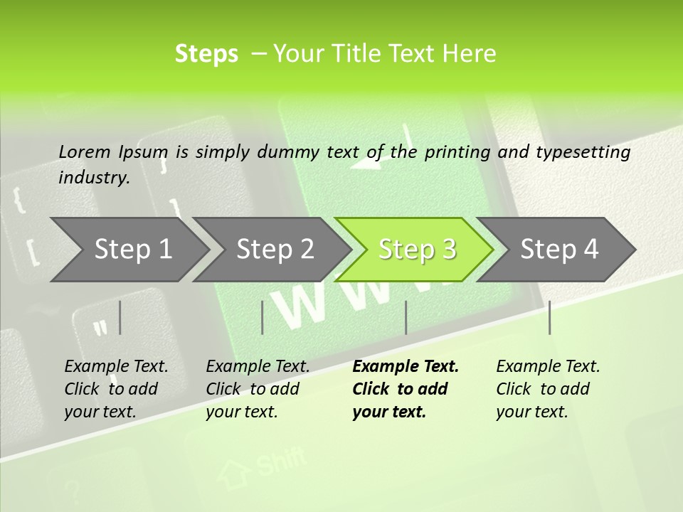 Connect Button Connection PowerPoint Template