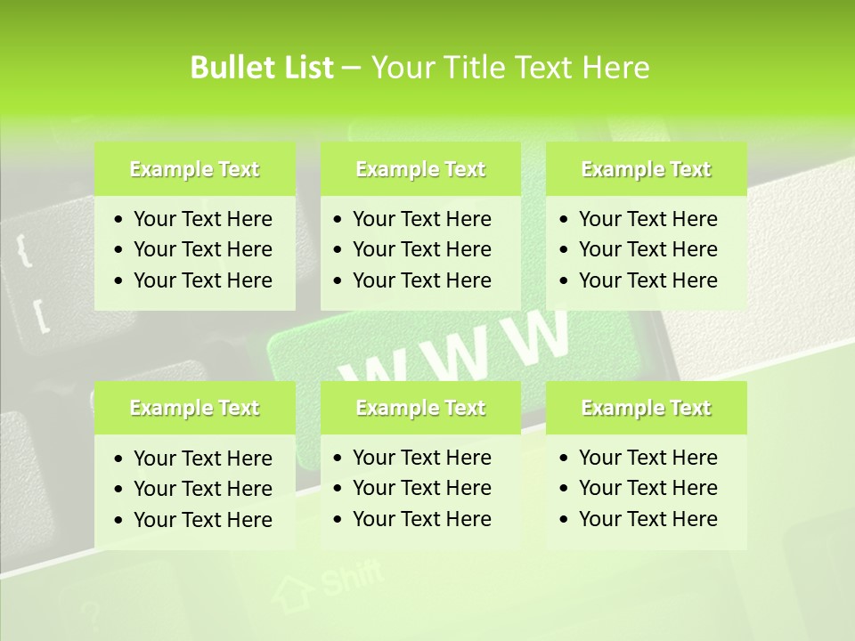 Connect Button Connection PowerPoint Template