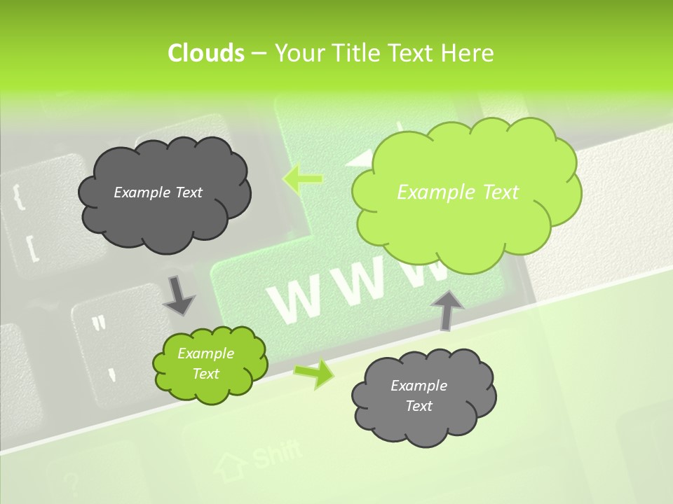 Connect Button Connection PowerPoint Template