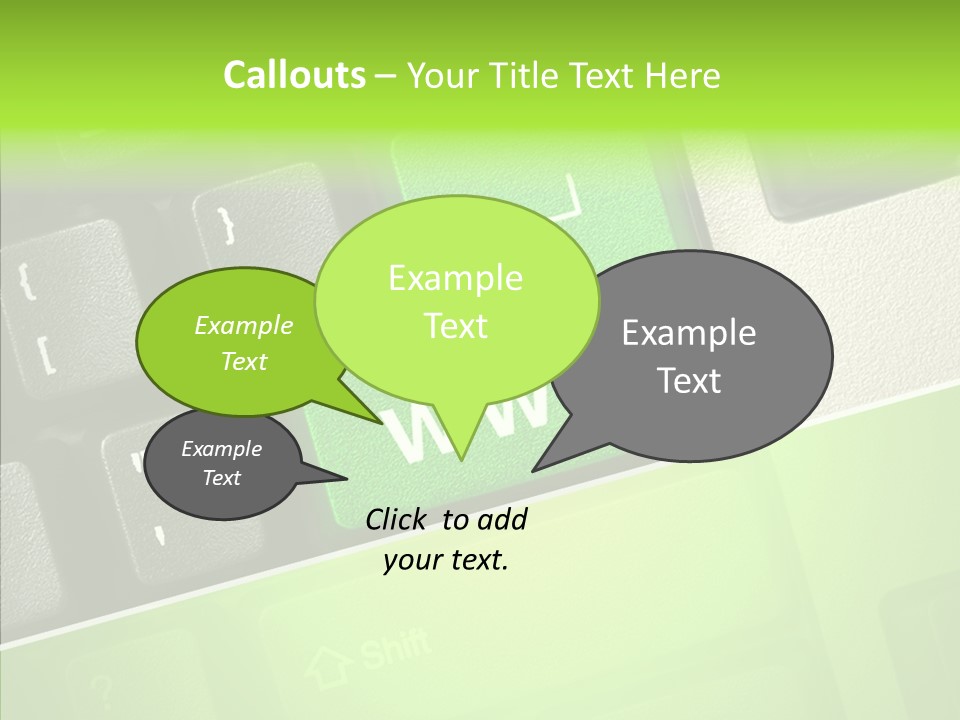 Connect Button Connection PowerPoint Template