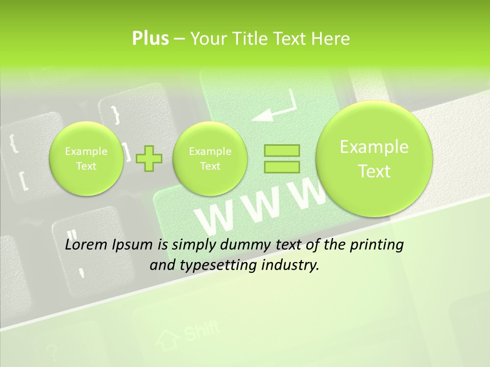 Connect Button Connection PowerPoint Template