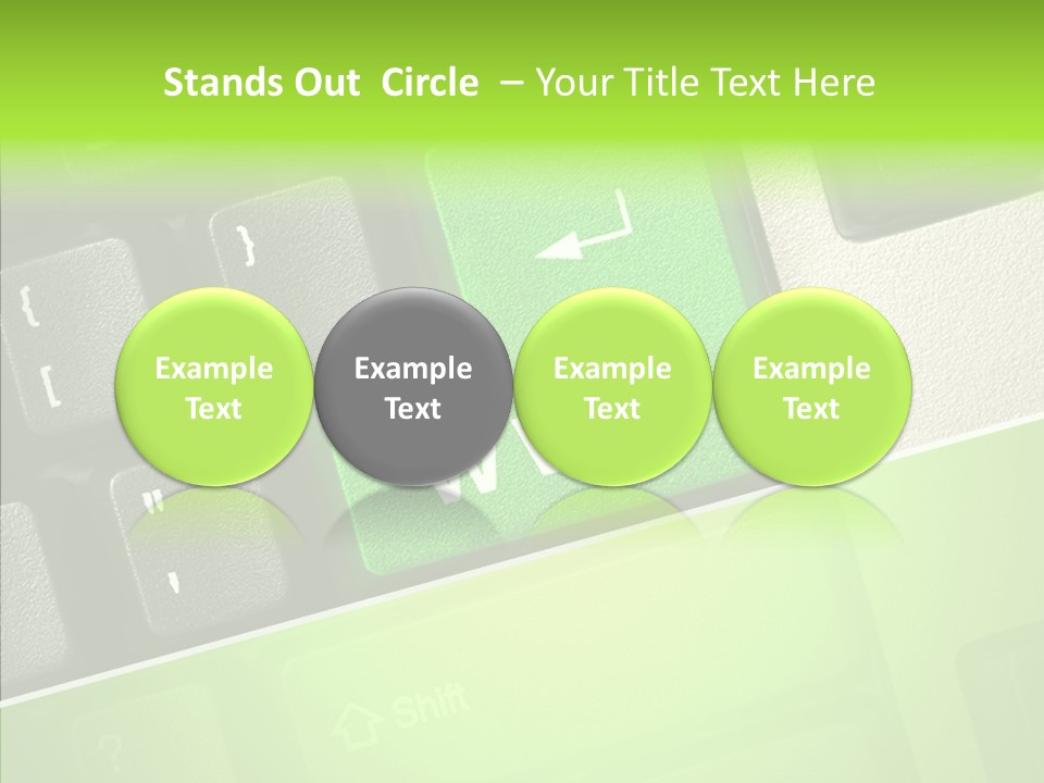 Connect Button Connection PowerPoint Template