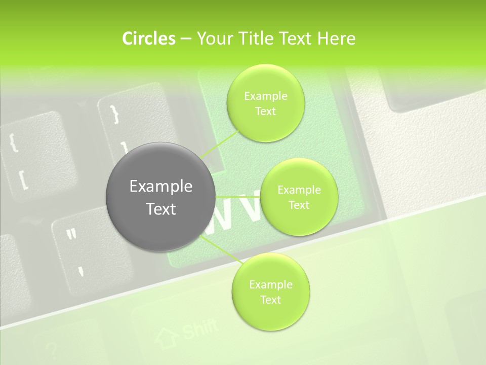 Connect Button Connection PowerPoint Template