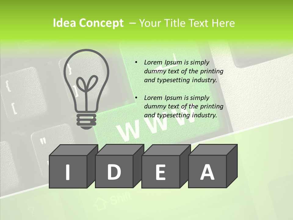Connect Button Connection PowerPoint Template