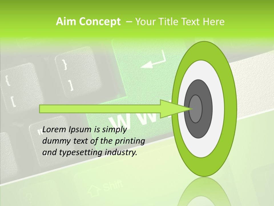Connect Button Connection PowerPoint Template