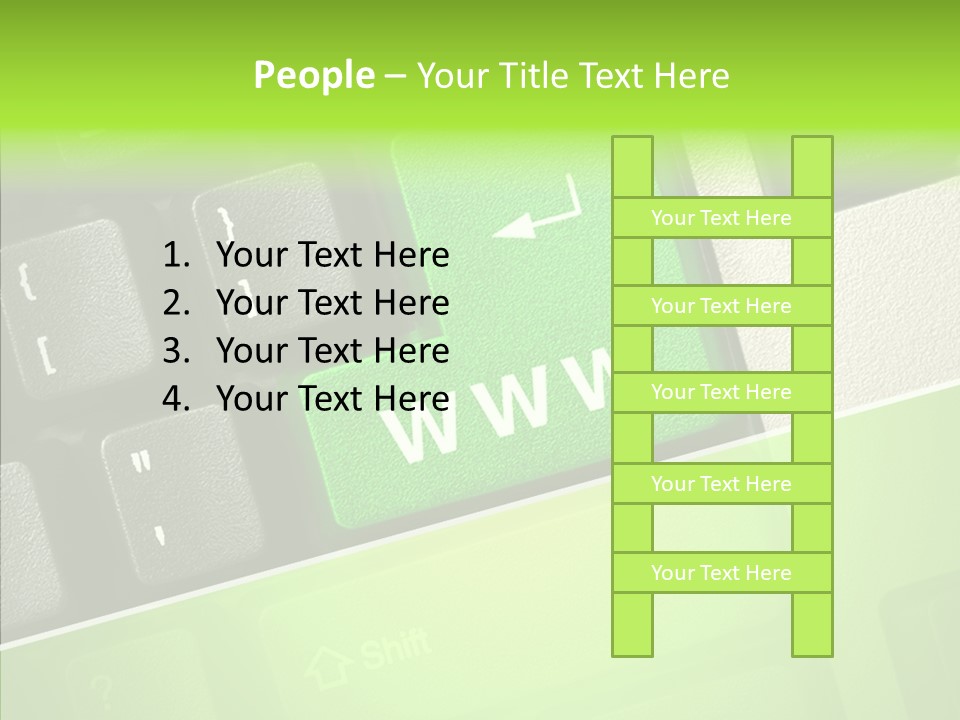 Connect Button Connection PowerPoint Template