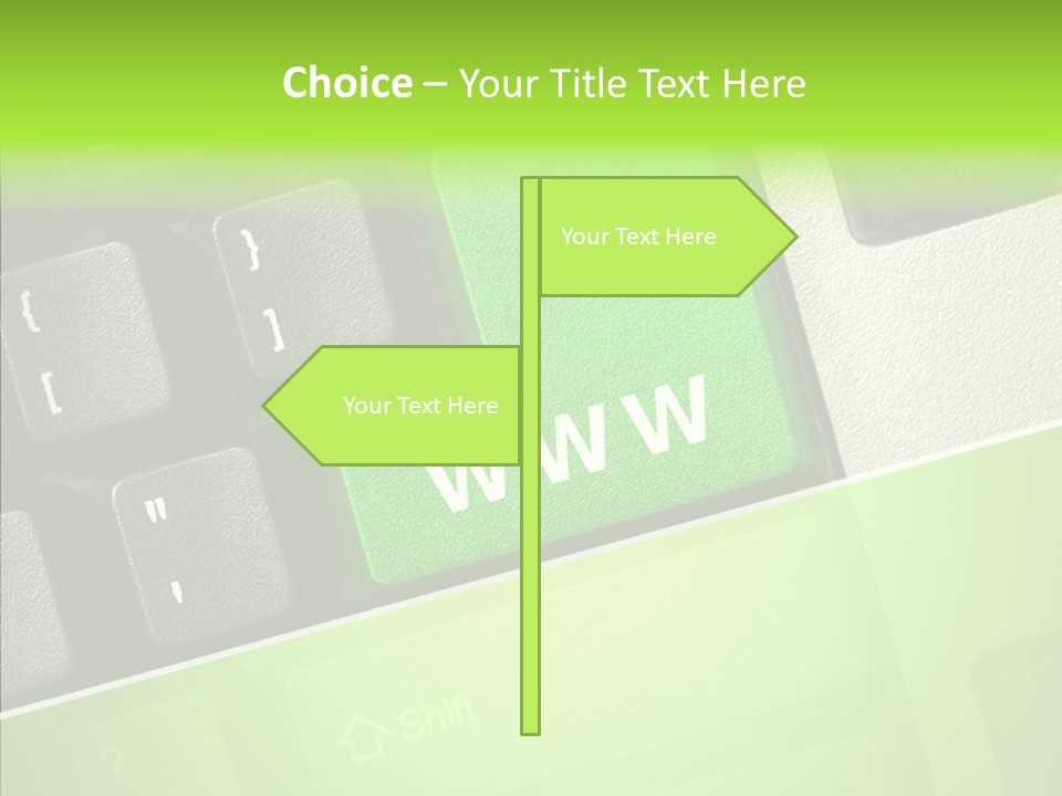 Connect Button Connection PowerPoint Template