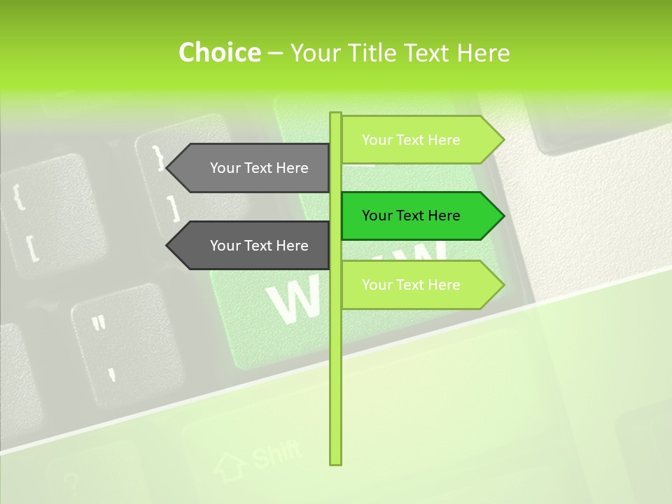 Connect Button Connection PowerPoint Template