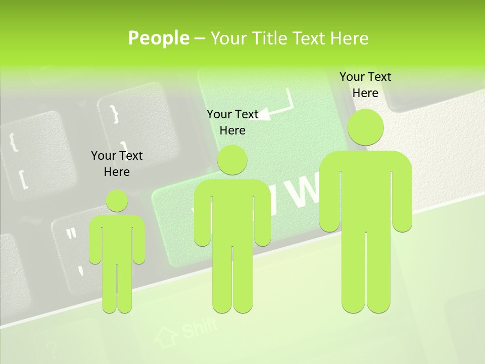 Connect Button Connection PowerPoint Template