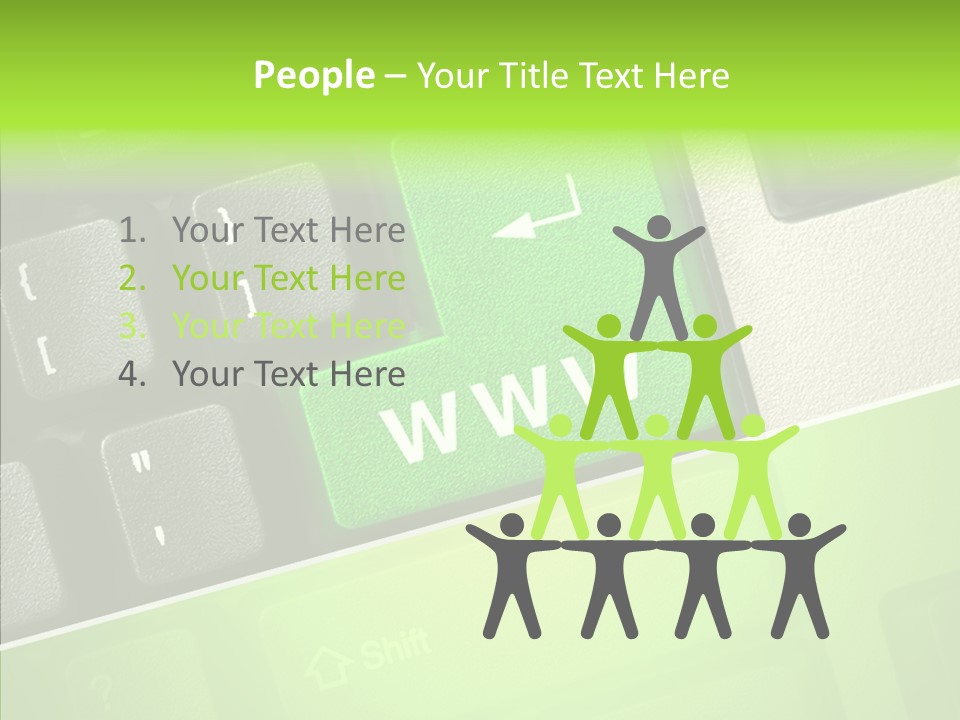 Connect Button Connection PowerPoint Template