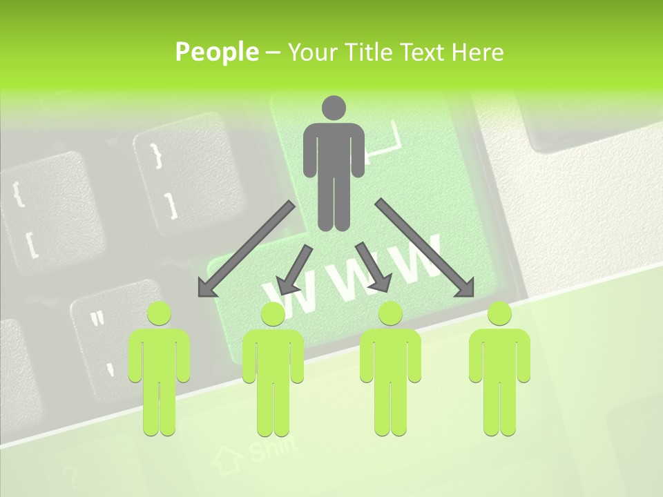 Connect Button Connection PowerPoint Template