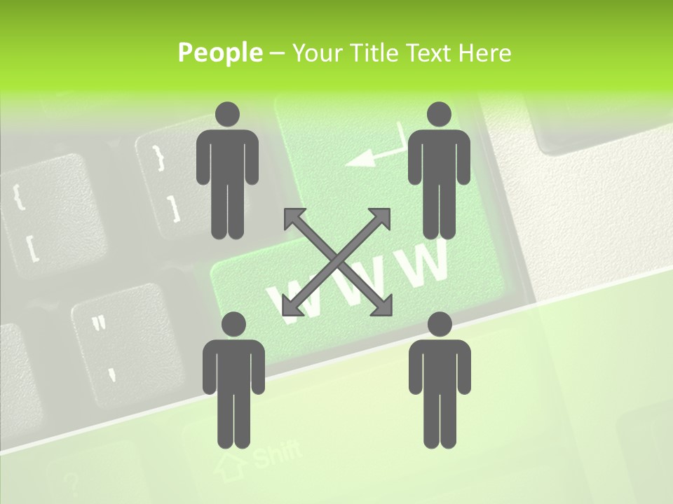 Connect Button Connection PowerPoint Template