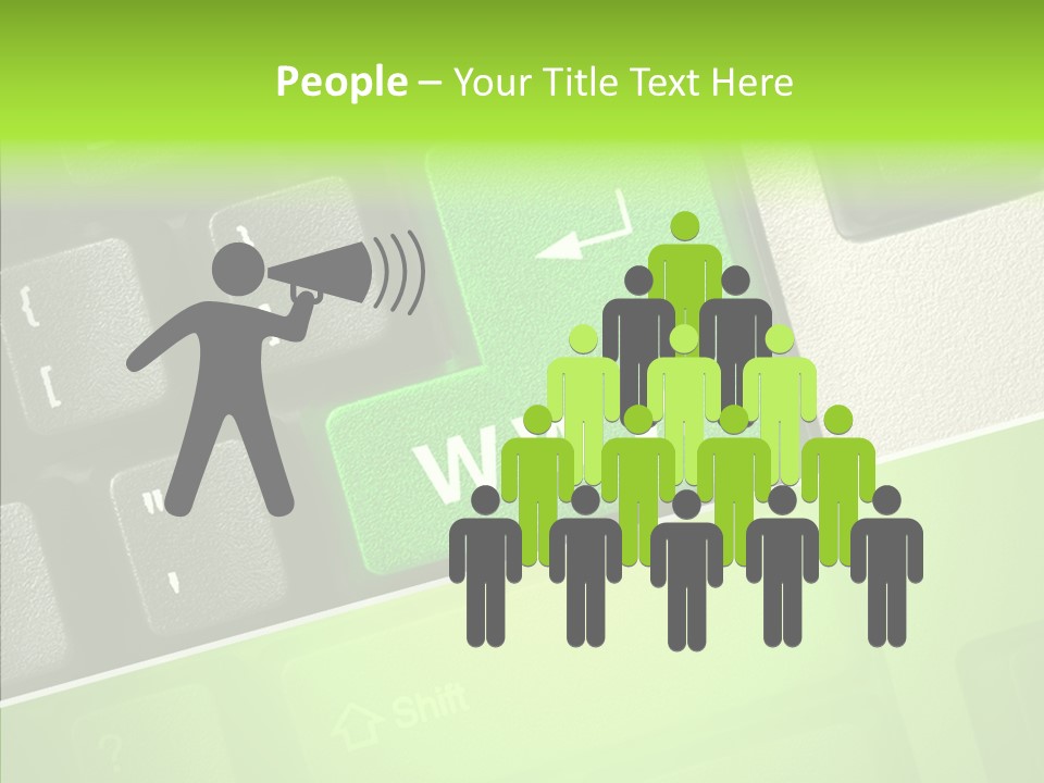 Connect Button Connection PowerPoint Template