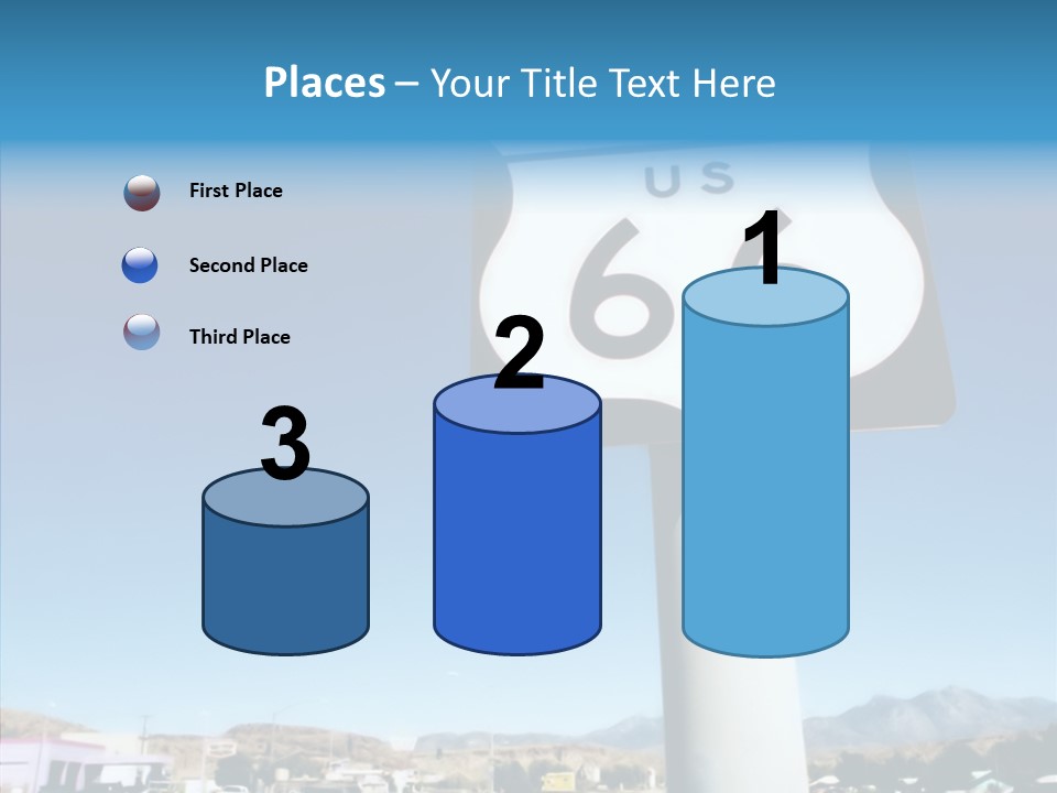 Sign Street Desert PowerPoint Template