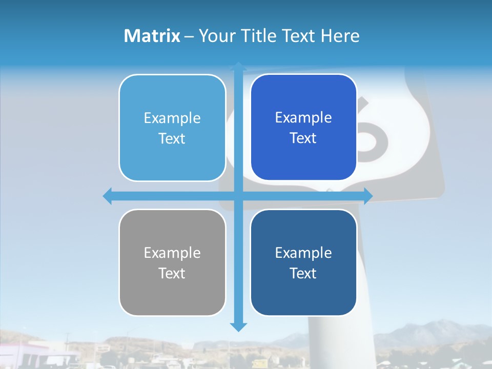Sign Street Desert PowerPoint Template