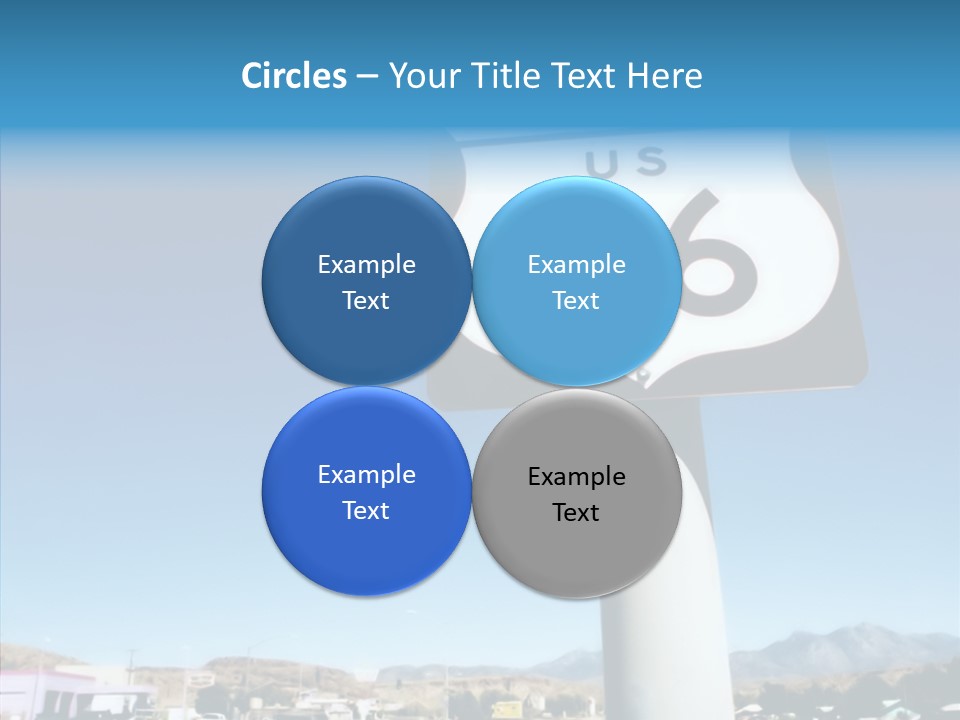 Sign Street Desert PowerPoint Template