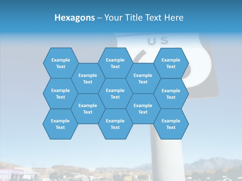 Sign Street Desert PowerPoint Template