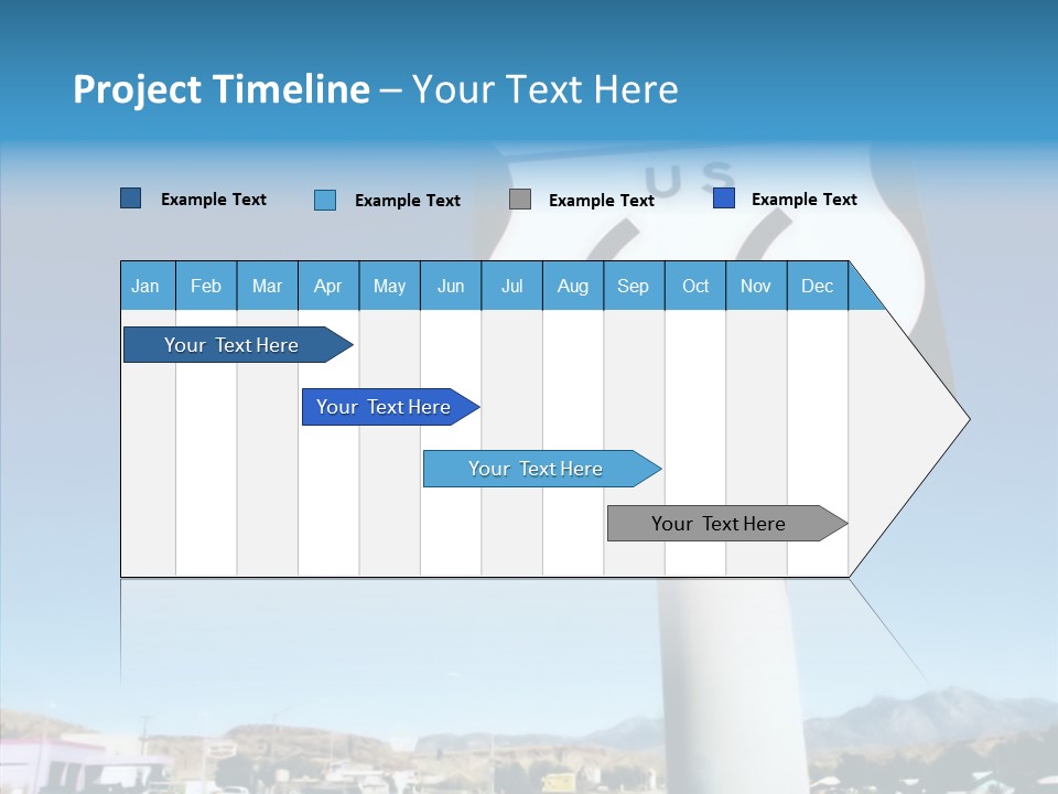 Sign Street Desert PowerPoint Template