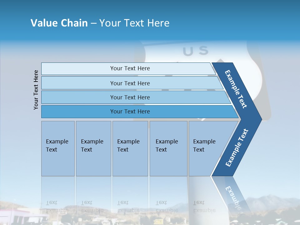 Sign Street Desert PowerPoint Template