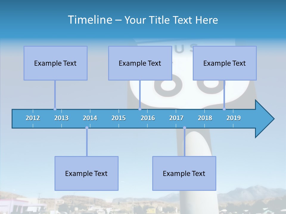 Sign Street Desert PowerPoint Template