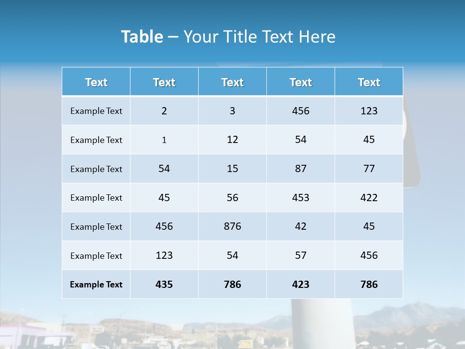 Sign Street Desert PowerPoint Template
