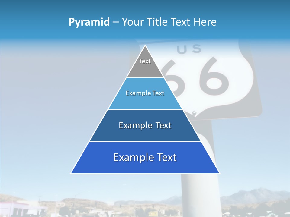 Sign Street Desert PowerPoint Template