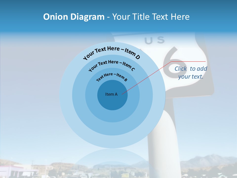 Sign Street Desert PowerPoint Template