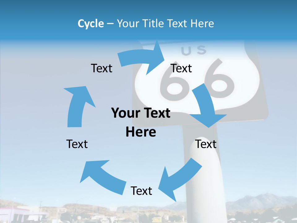 Sign Street Desert PowerPoint Template