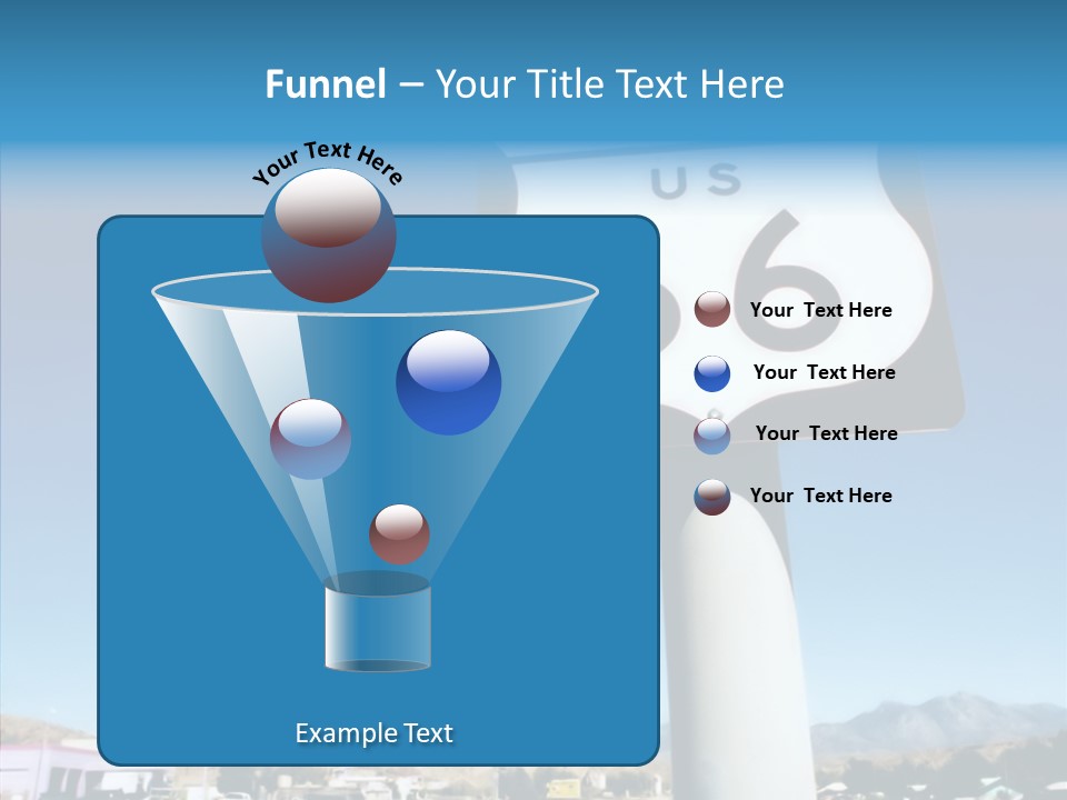 Sign Street Desert PowerPoint Template