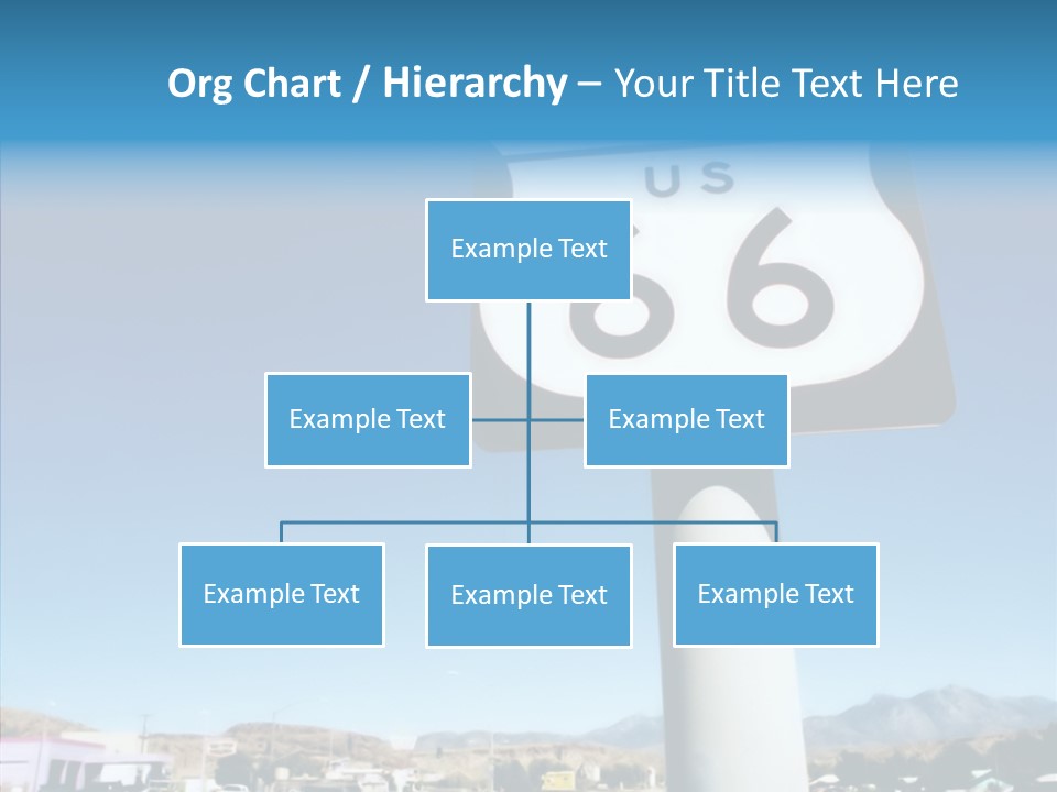 Sign Street Desert PowerPoint Template