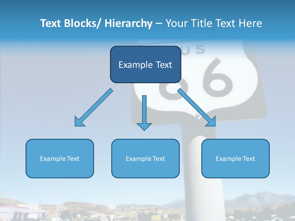 Sign Street Desert PowerPoint Template