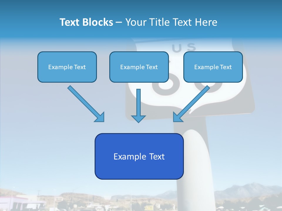 Sign Street Desert PowerPoint Template