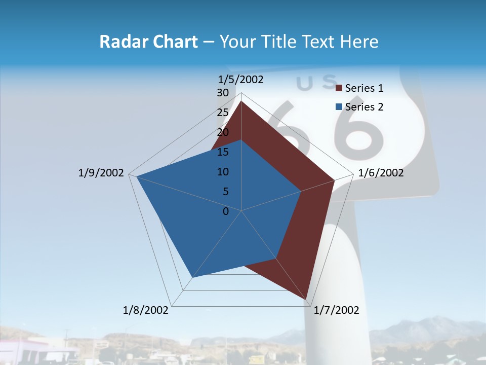 Sign Street Desert PowerPoint Template