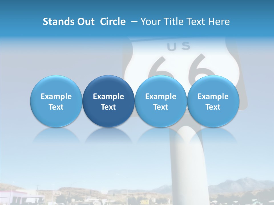 Sign Street Desert PowerPoint Template