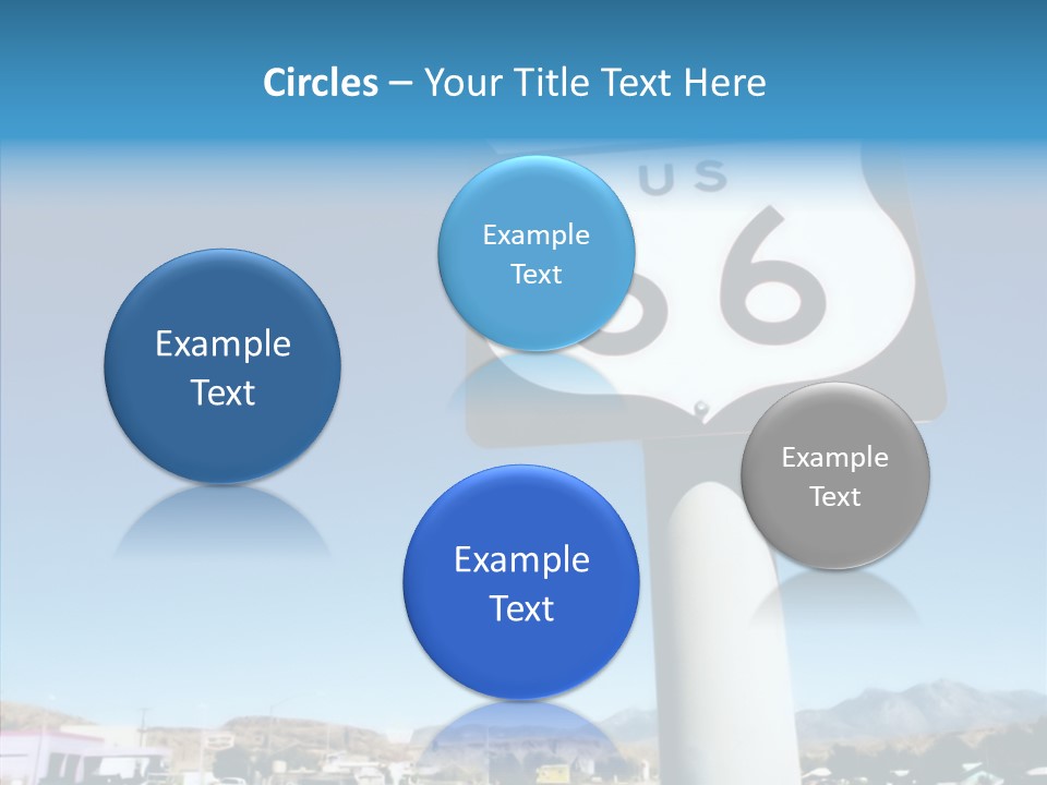 Sign Street Desert PowerPoint Template