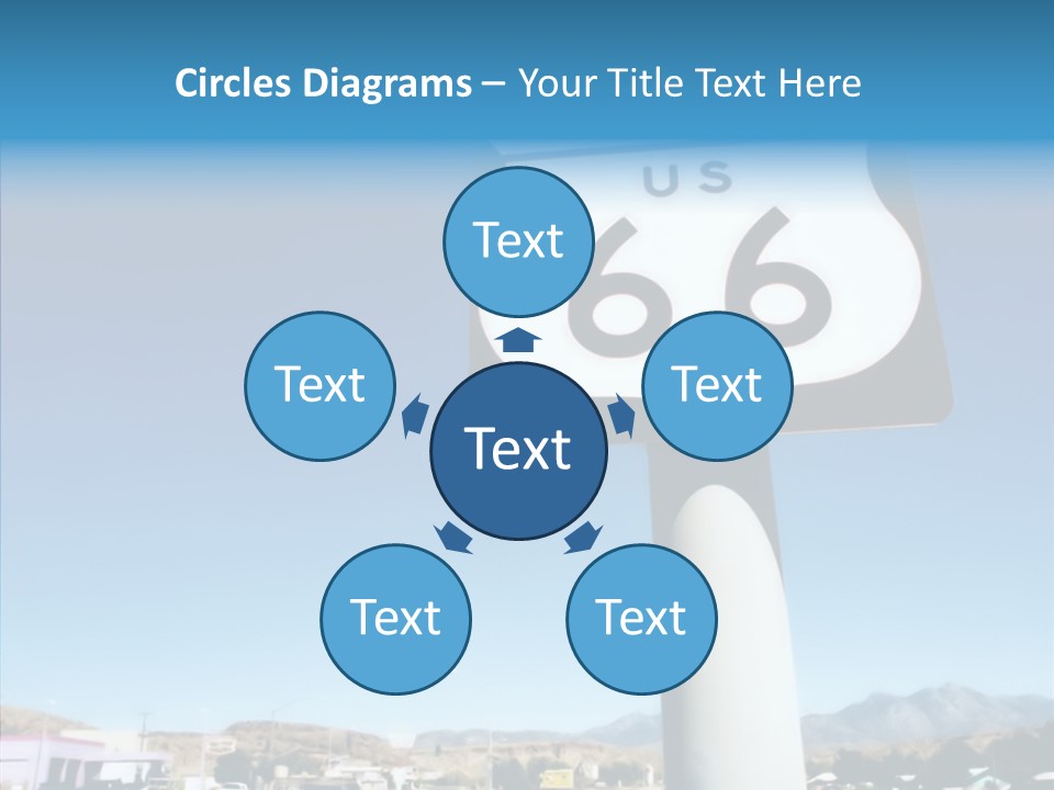 Sign Street Desert PowerPoint Template